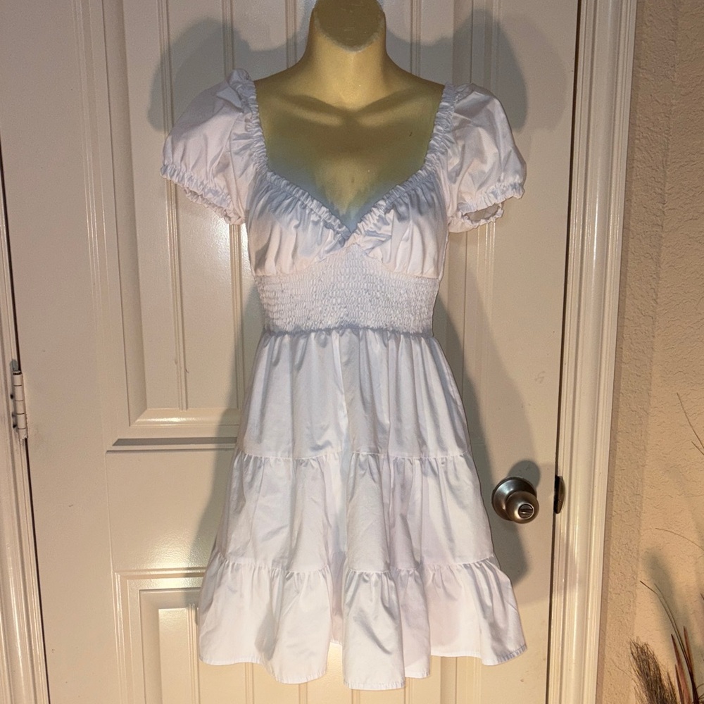 Justify Flirty White Dress in Small. Worn once